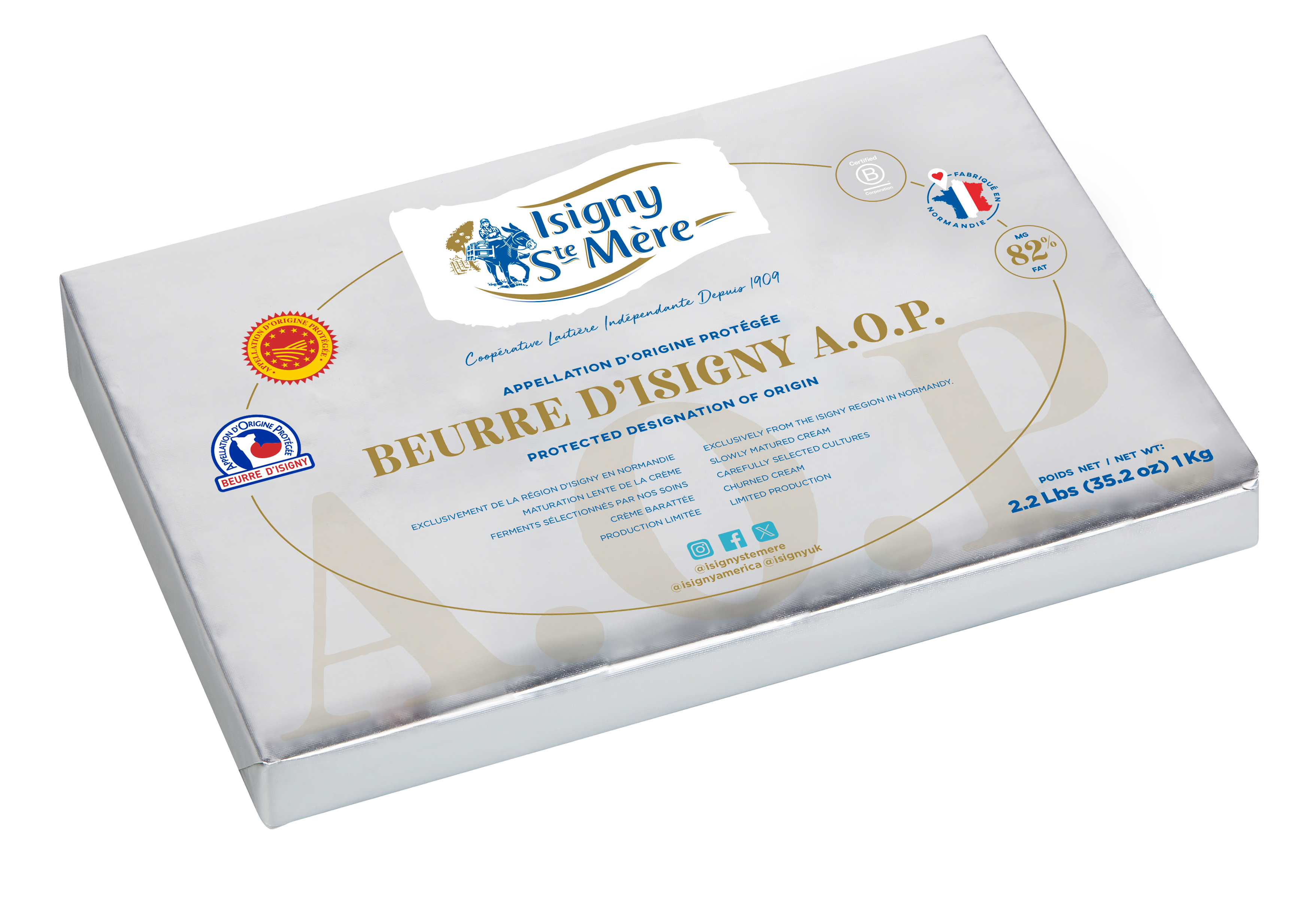 Butter Tourage AOP 82% 10x1kg