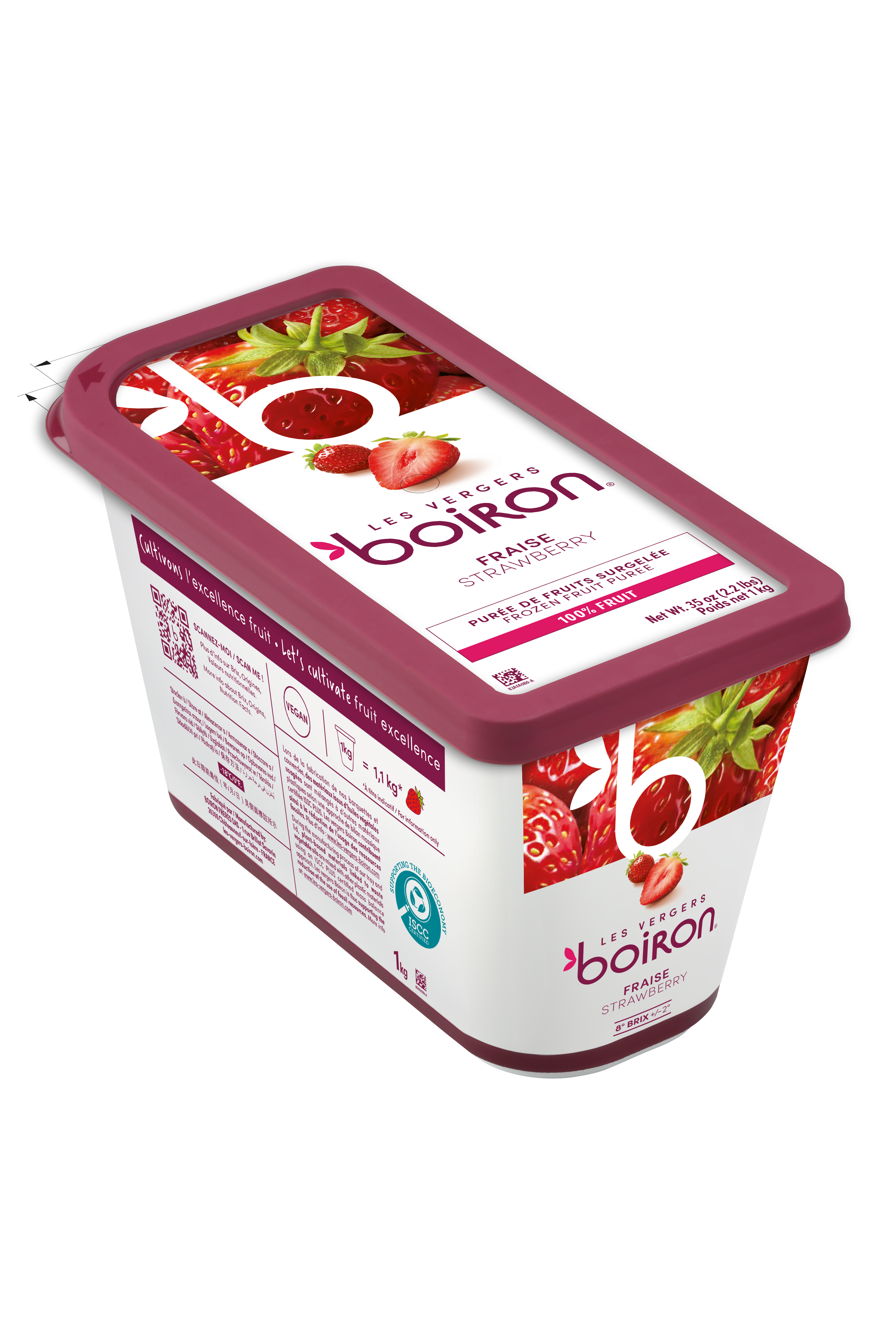 Puree Strawberry 100% 1kg