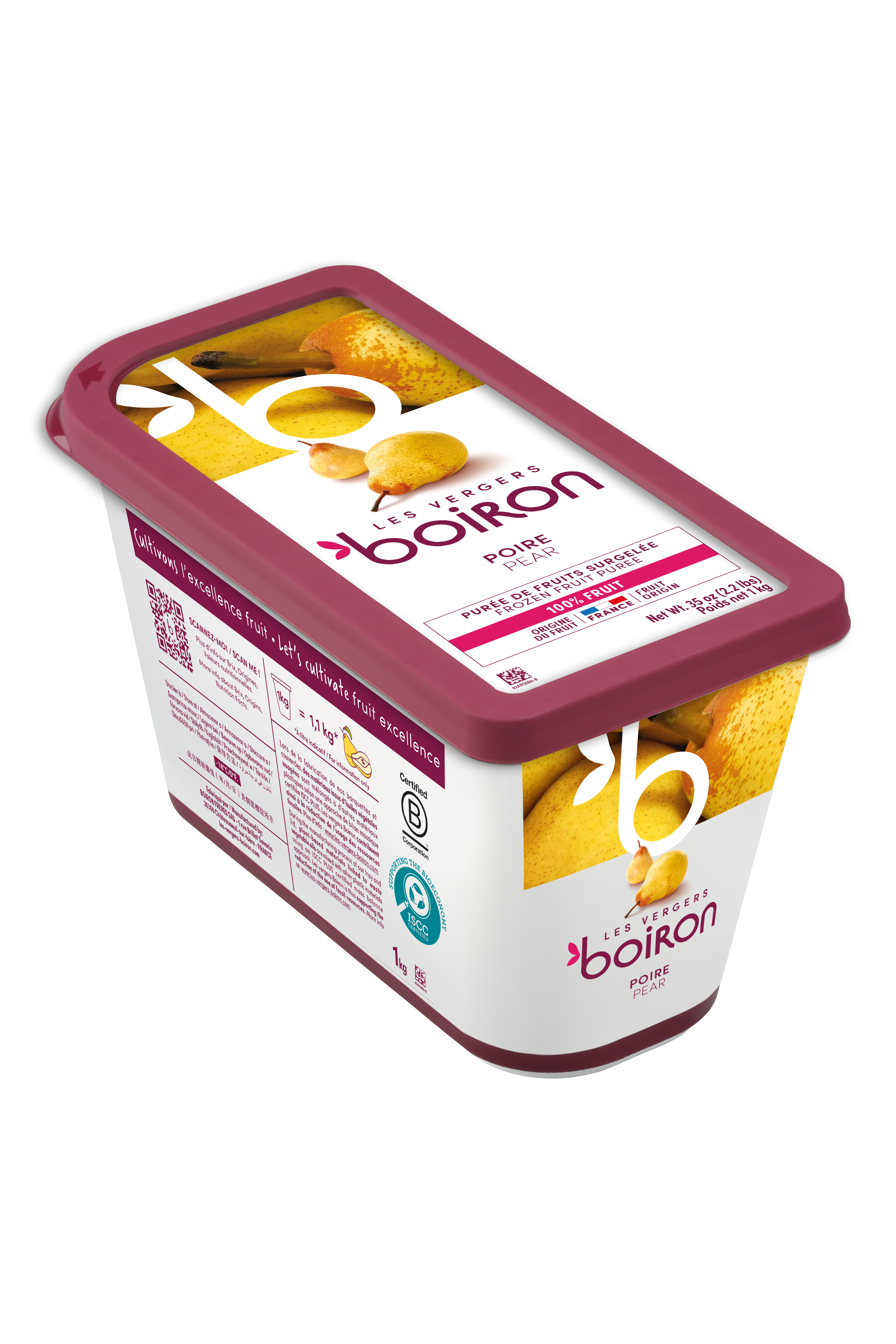 Puree Pear 100% 1kg